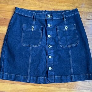 Tommy Hilfiger Dark Blue Denim Mini Skirt